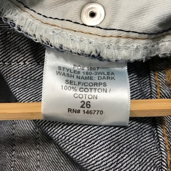 RE/DONE High Rise Crop Flare Jeans in Dark Size 26. - Picture 10 of 12